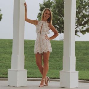 White Lace Romper