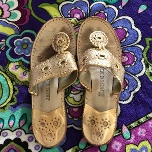 Jack Rogers sparkly gold