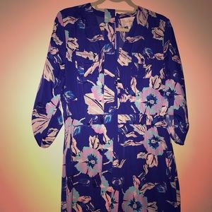 Yumi Kim Floral Crepe Minidress - L