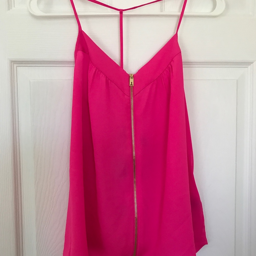 Ted Baker Pink Zip Front Cami Size Small. New!!