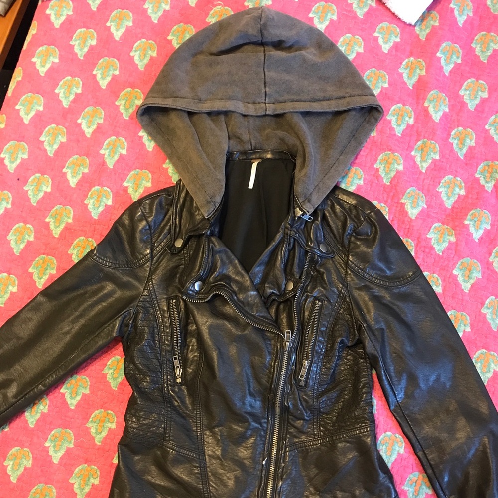 Free People Vegan Leather Jacket