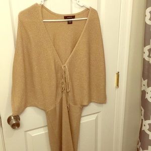 Arden B gold sweater dress