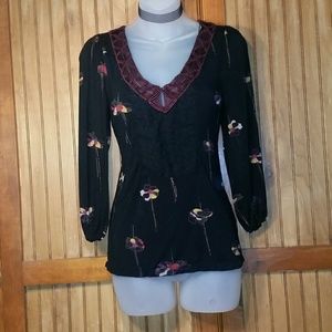 Ric Rac for Anthropologie Poppy Top