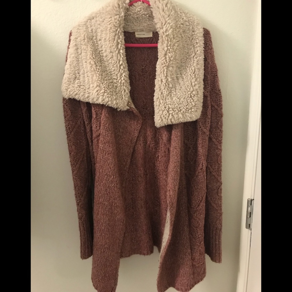 Anthropologie Sleeping On Snow Pink Sweater XS