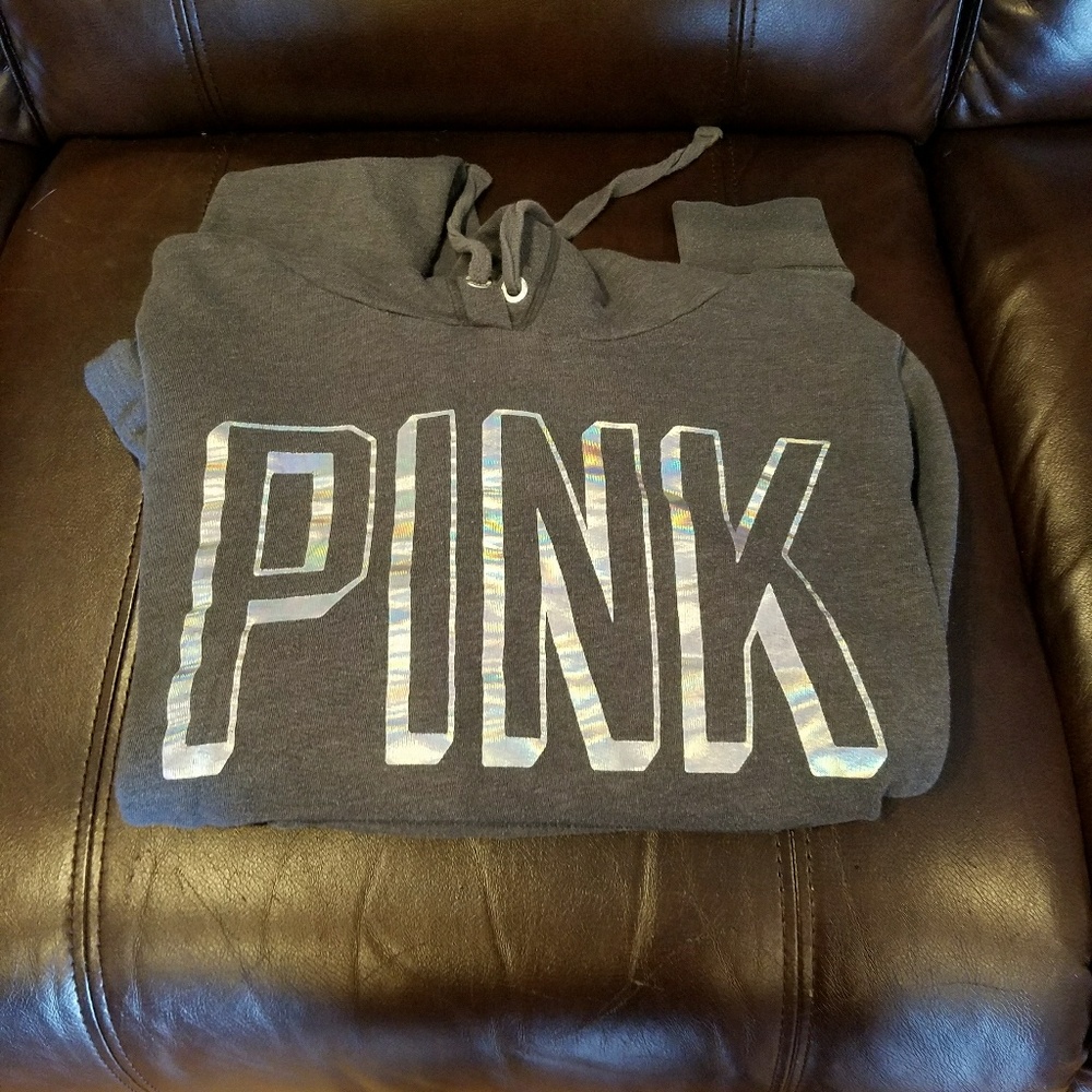 PINK hoodie sweatshirt size large