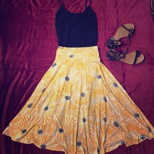 **LAPIS** A-Line, Flare, Maxi Skirt, Size Med.