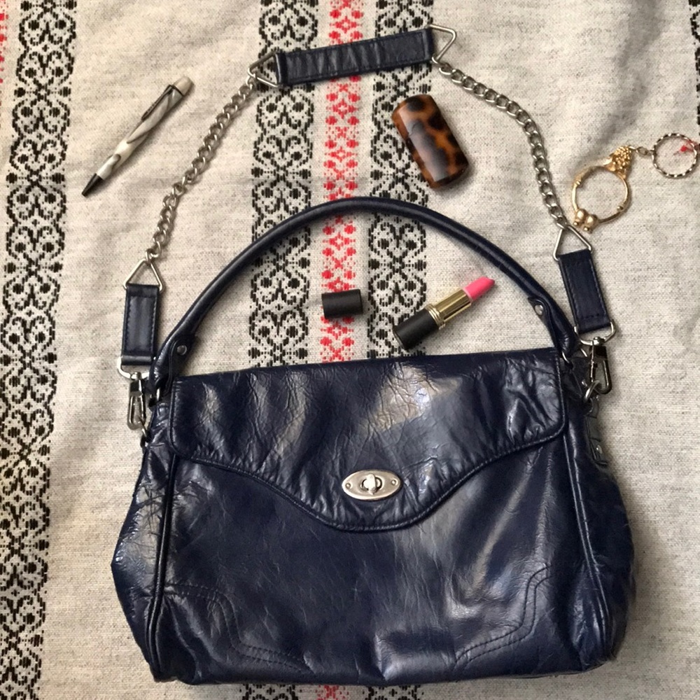 Pallie Bags S Paxon handbag blue leather strap