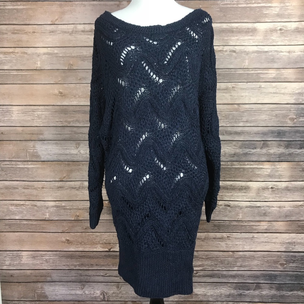 Lilly Pulitzer Navy Blue Sweater Dress Size M/L
