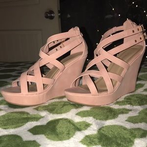 Blush pink heels