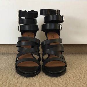 Nasty Gal black heels (never worn!)