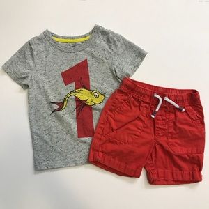 💎New Item💎 2T - Dr. Seuss Shirt / Shorts Set