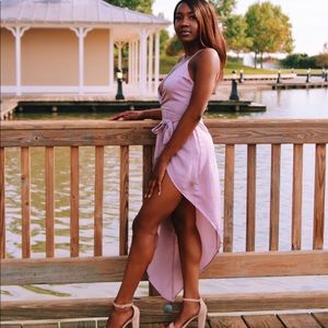 Mauve Asymmetrical Dress