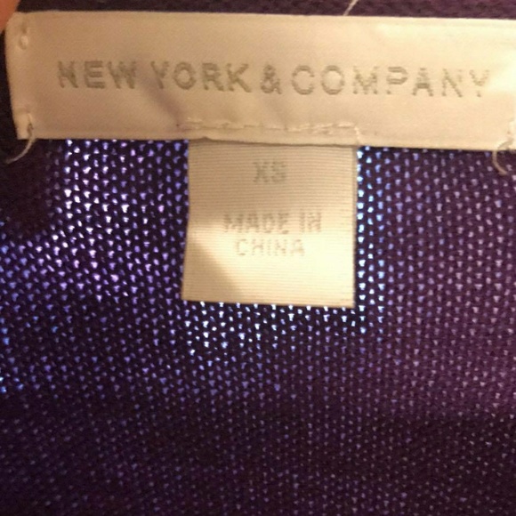 💜New York & Company💜Argyle & Rhinestone Sweater - Picture 3 of 3