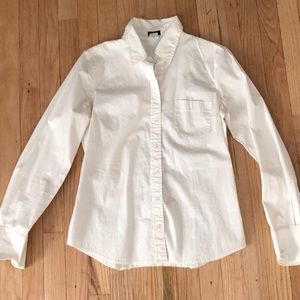 J. Crew white button down shirt