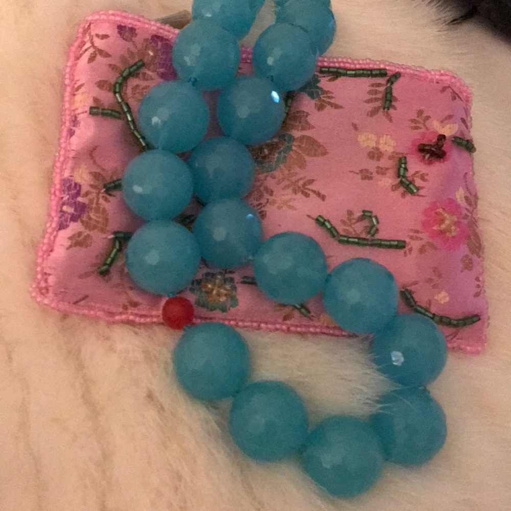 Blue bead necklace from Japan - Picture 1 of 1
