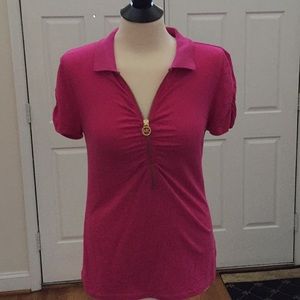Michael Kors zippered polo shirt