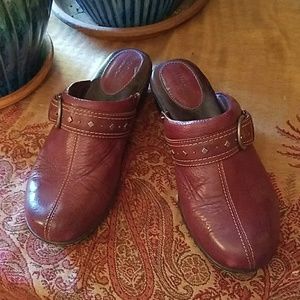 Red & Granata Red Eddies Leather Mule