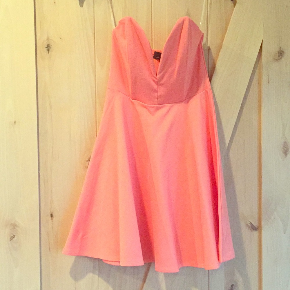 Super Cute Peach Mini Dress