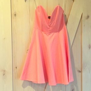 Super Cute Peach Mini Dress