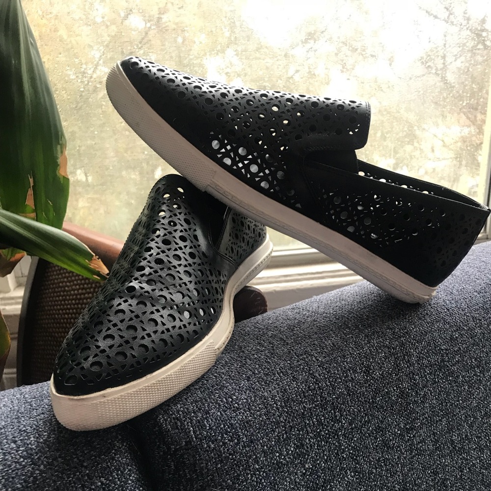 Black BCBG Pointy Slip Ons