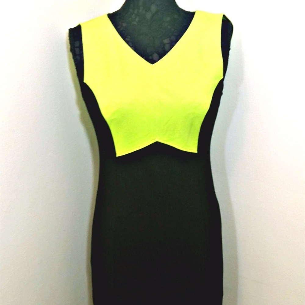 Kenneth Cole NWT Dress Green Black Womens New