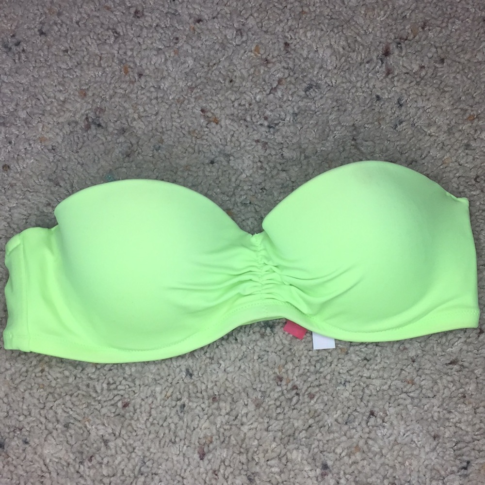 VICTORIAS SECRET STRAPLESS SWIM TOP
