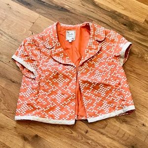 Nanette Lepore Embroidered Jacket Blazer 8