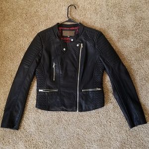 Ci Sono Leather Moto Jacket