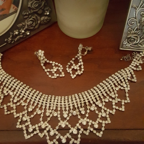 Necklace/earrings swararaski - Picture 1 of 1