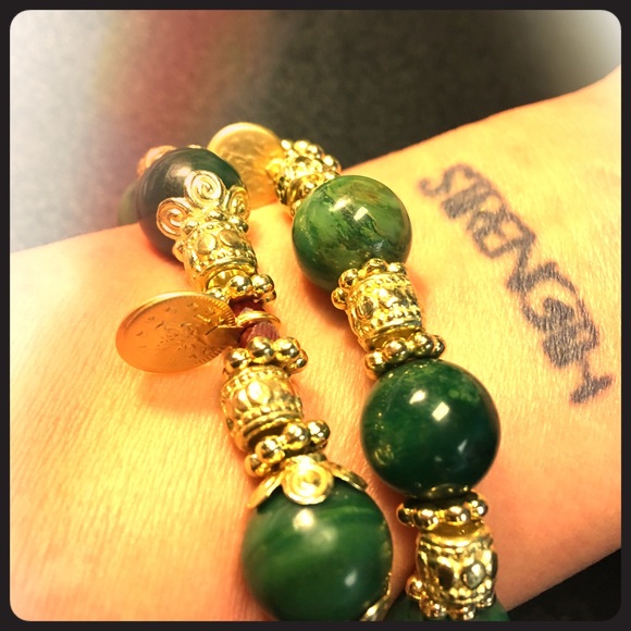 African Jade Bracelets - Picture 1 of 4