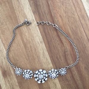 19” J. Crew Gold and Crystal Necklace