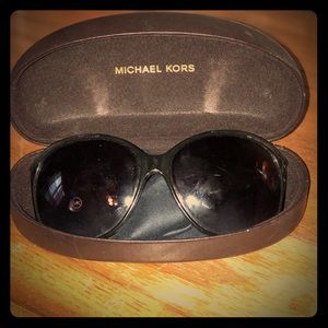 Black Michael Kors sunglasses with case