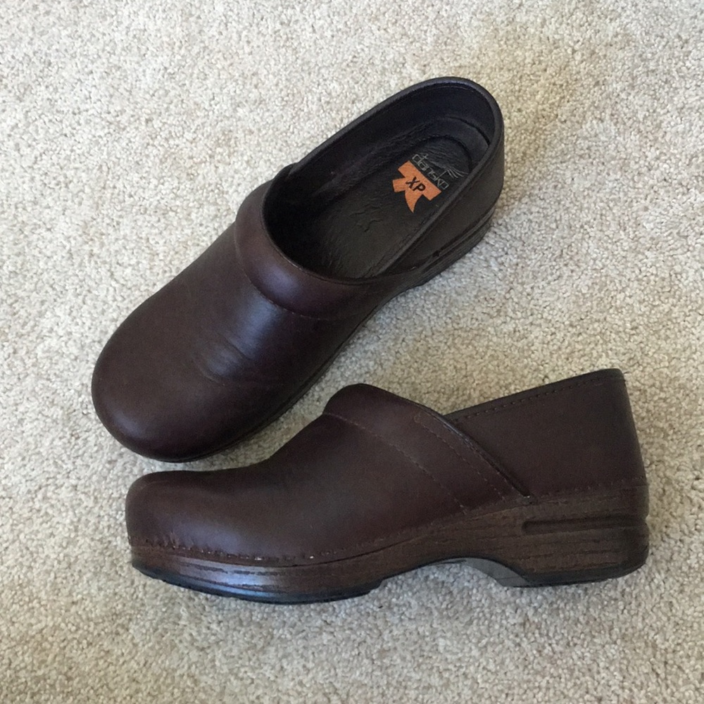 Dansko Brown Leather Clogs