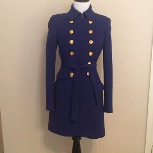 J. Crew Beautiful Cobalt Blue Winter Coat