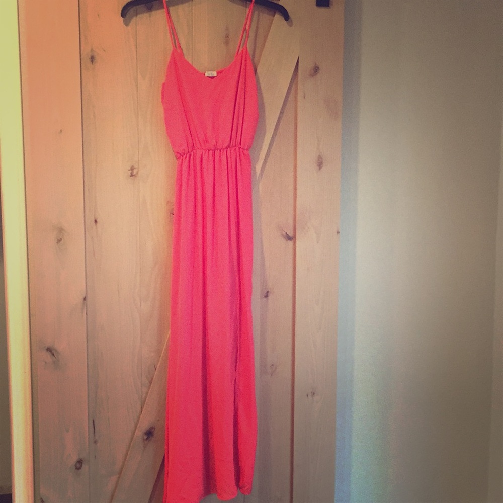 Beautiful Pink/Coral Maxi Dress
