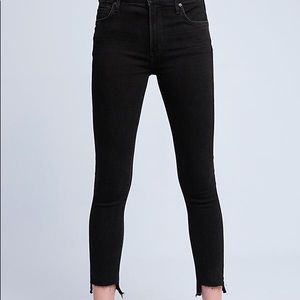 Citizens of Humanity frayed black denim
