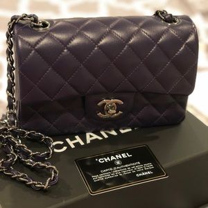 Chanel Mini Rectangular Dark Purple