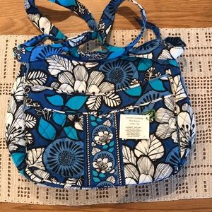 Vera Bradley carryall crossbody blue bayou