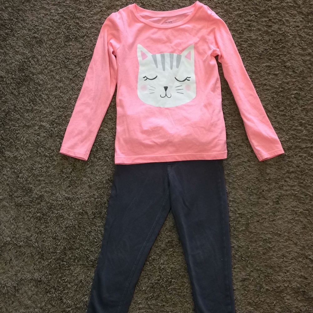 Girls size 6x top and jeggings