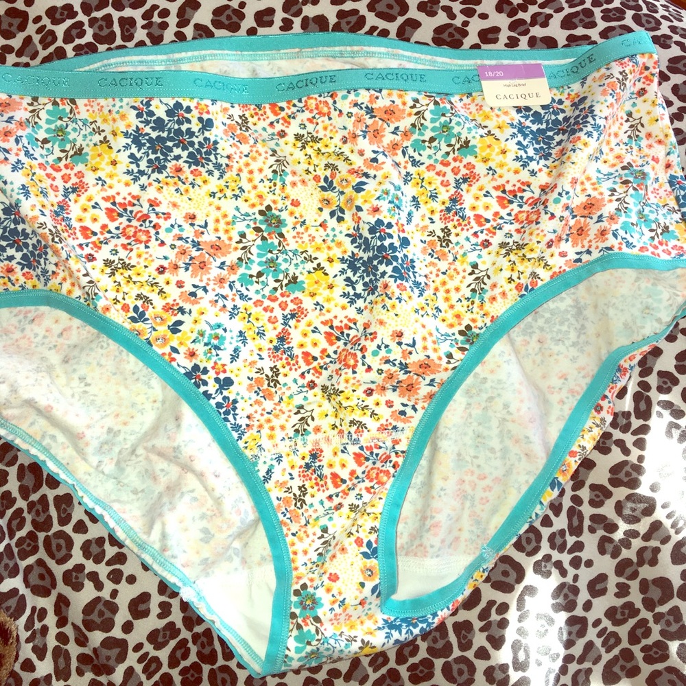 *NWT* Cacique High Leg Floral Brief Panty 🌼🌺🌸