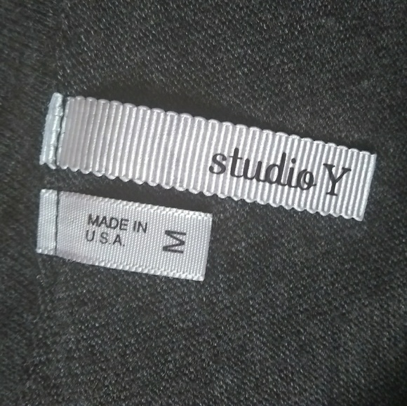 One shoulder black/grey sweater - Picture 2 of 3