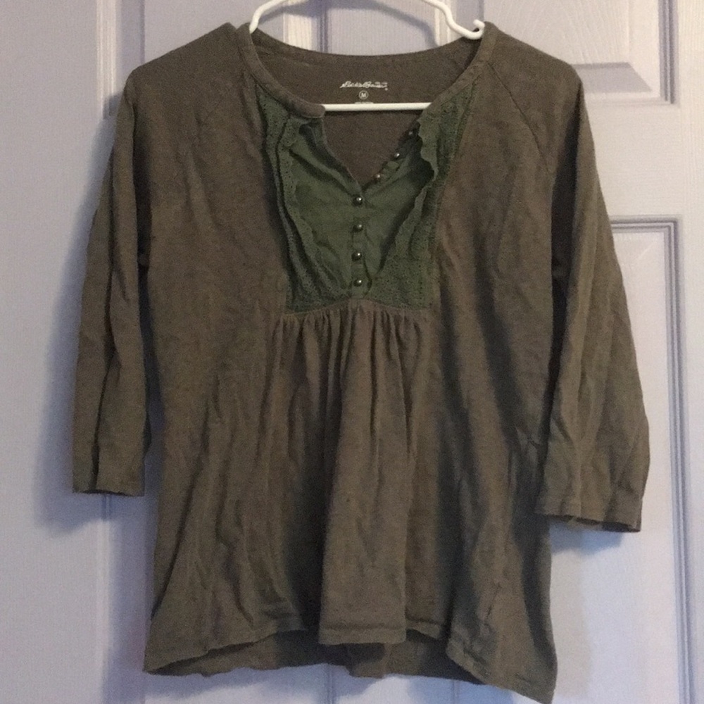 Eddie Bauer green Lacey tee