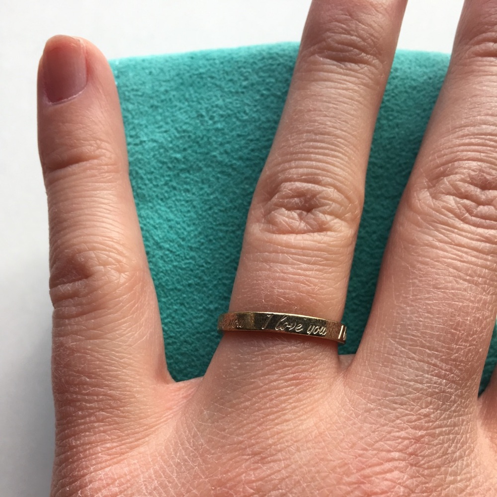 Tiffany & co. I Love You ring sz 6.5