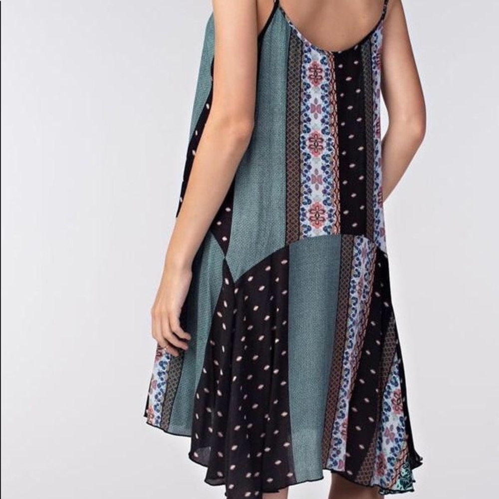 Multicolored Patchwork Dress - Picture 3 of 4