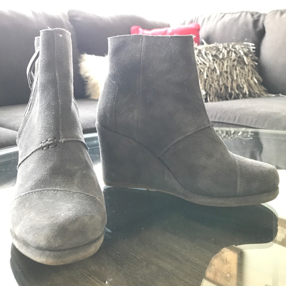 Grey TOMs booties