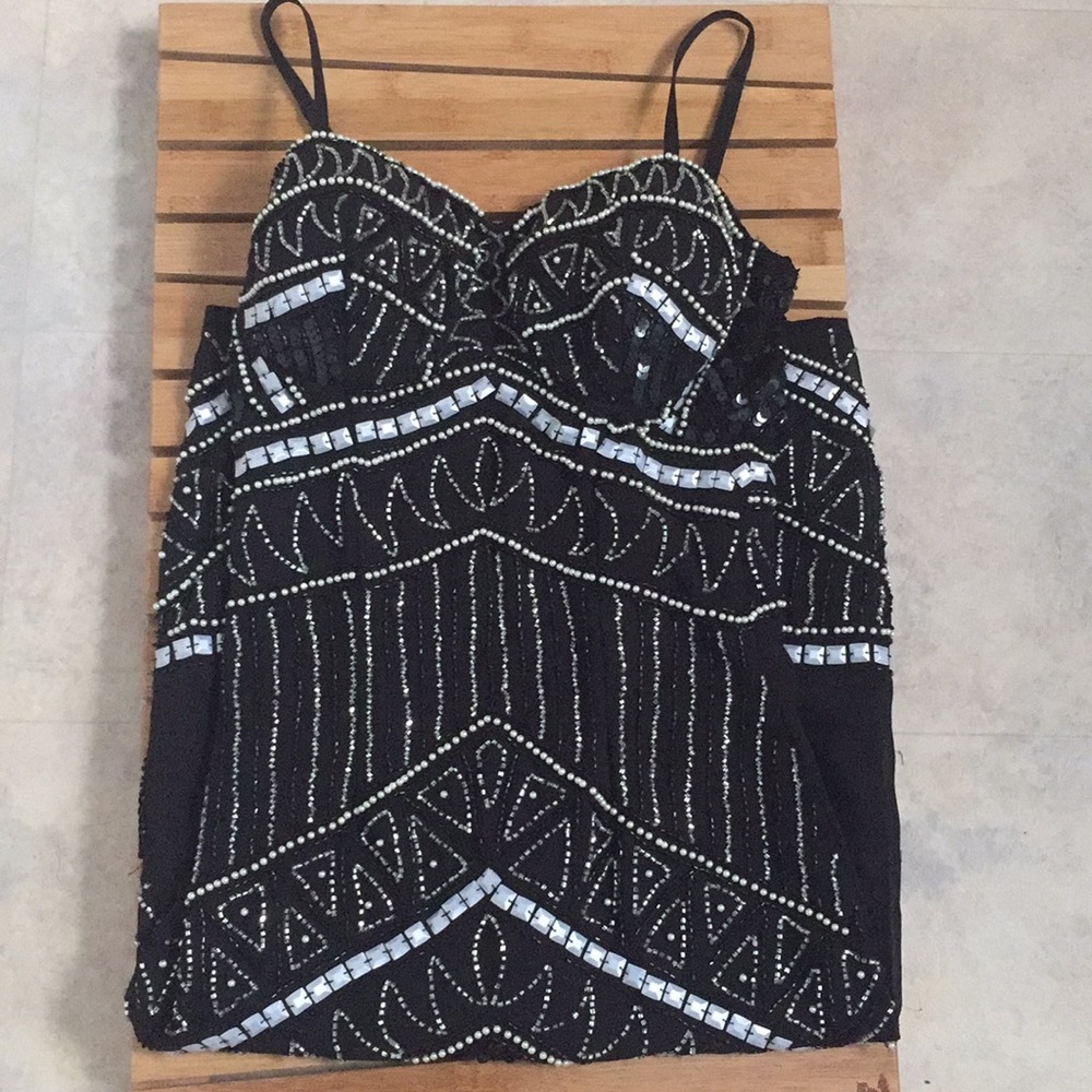 Beautiful beaded midi dress!