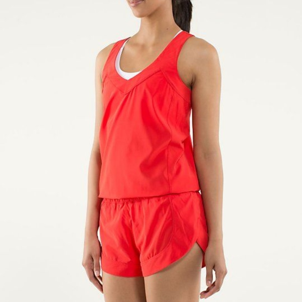 Lululemon Speedy Runsie Romper Onesies Red Coral