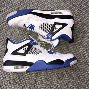 Air Jordan Retro IV Blue and White