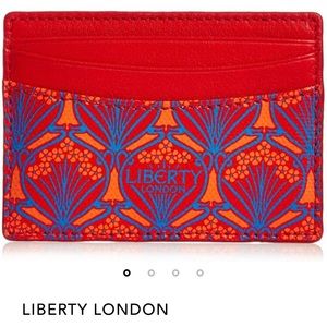 Liberty London Card Holder in Red Iphis