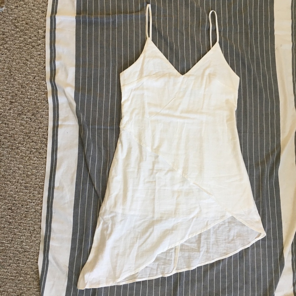 BNWT LF white linen wrap dress sz10